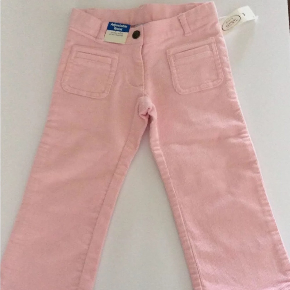 Talbots Kids Pink Corduroy Pants Adjustable Waist